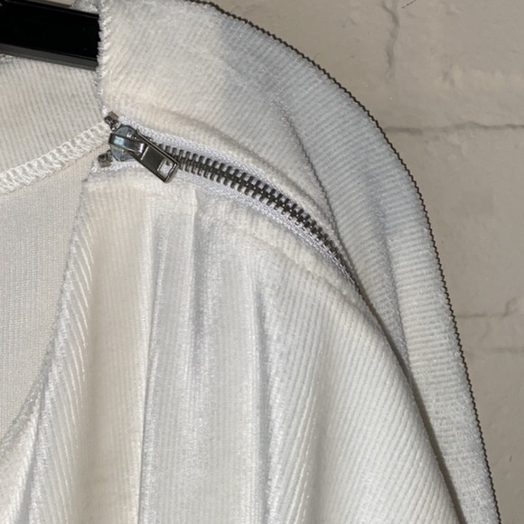 Lane Bryant‎ blouse knit velour ribbed soft zipper shoulder detail NEW 26/28 - Picture 6 of 8